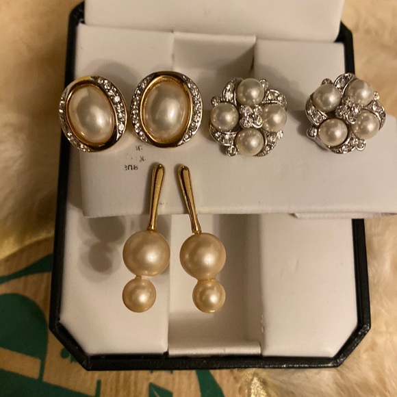 Vintage Vendome trifari & Evco clip on earrings - Picture 4 of 15